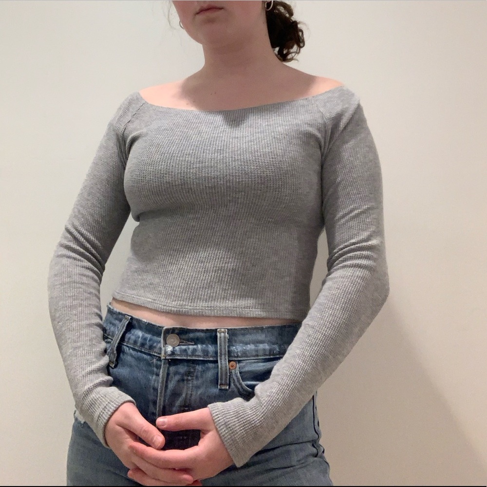 Grey Brandy Melville Top